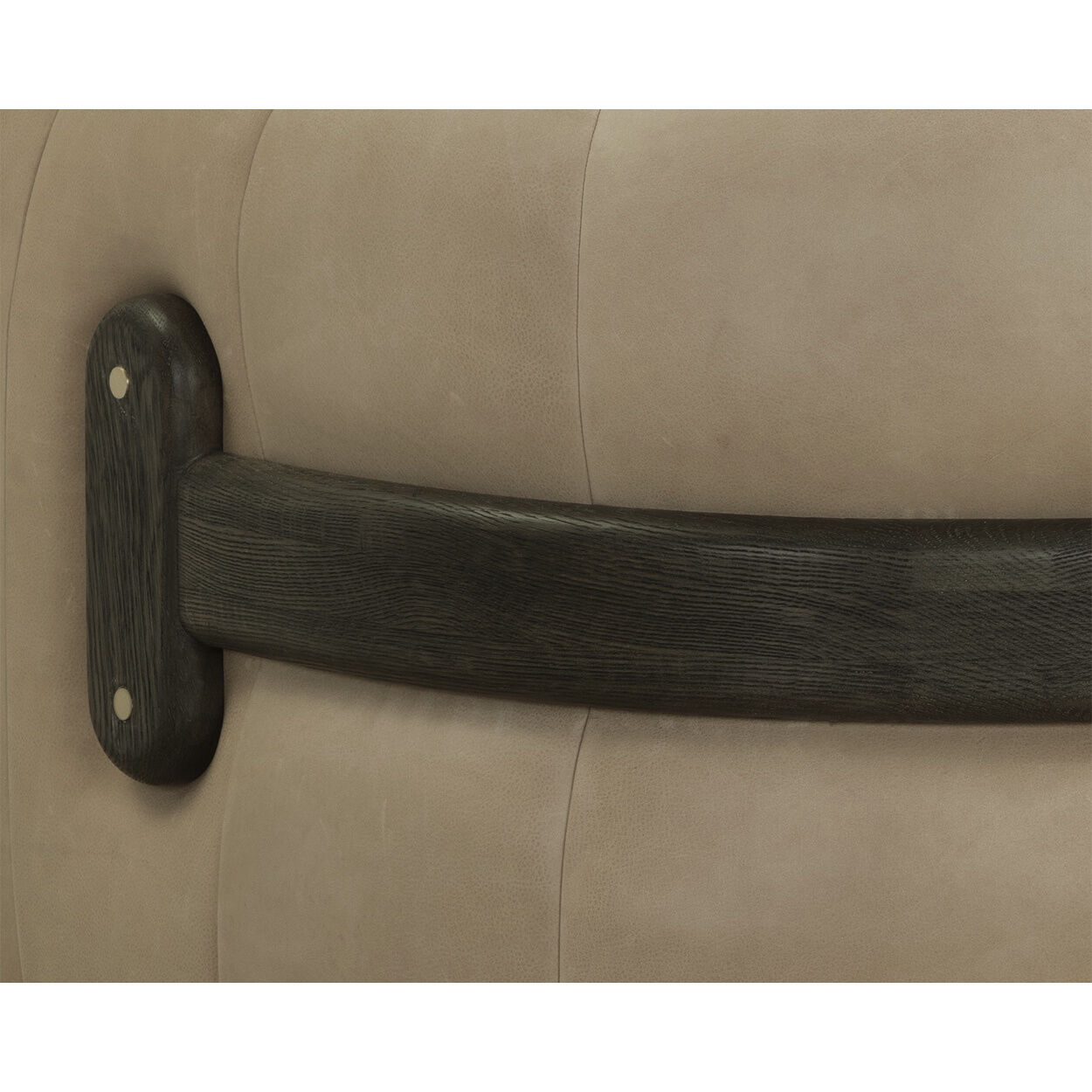 Tadeo Dark Brown / Sahara Sand Leather Swivel Lounge Chair, Swivel